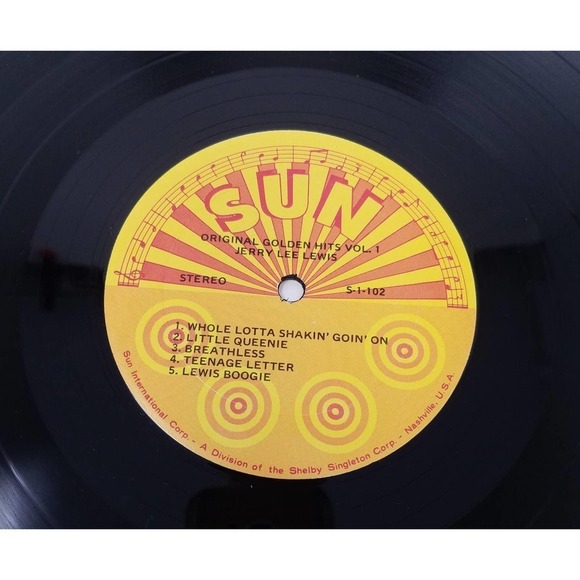 Jerry Lee Lewis Original 1969 Golden Hits Vol.1 Sun Records Vinyl Album LP 33 - Picture 10 of 10
